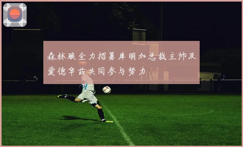 森林狼全力招募库明加总裁主帅及爱德华兹共同参与努力