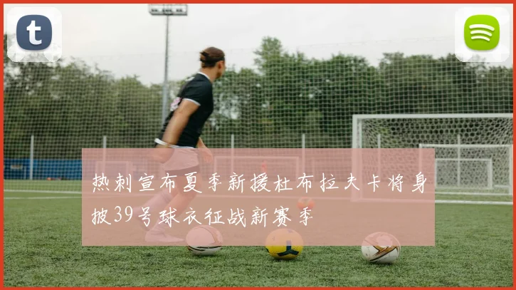 热刺宣布夏季新援杜布拉夫卡将身披39号球衣征战新赛季
